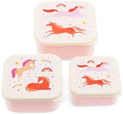 S/3 Unicorn Snack boxes