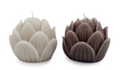 10.5x9 Lotus Flower Candle 2A