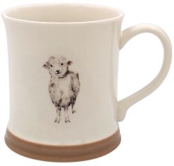 Sheep Mug Embossed, 13cm
