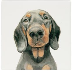 Dachshund Coaster, 10cm