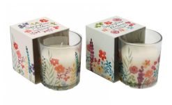 Spring Flower Boxed Candles, 7.5cm