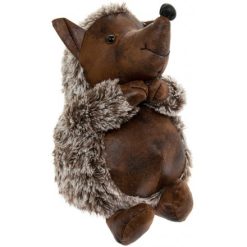 Faux Leather Hedgehog Doorstop 33 cm