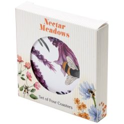 Nectar Meadows Set of 4 Coasters, 10cm
