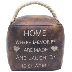 Faux Leather Memories Doorstop