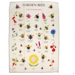 Tea Towel - Garden Bees, 70cm