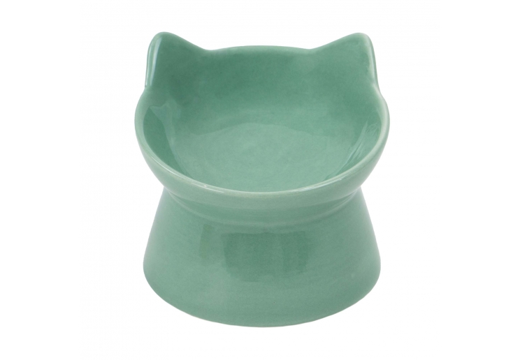 Raised Cat Feeder Sage Green