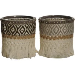 Fringe Candle Holder