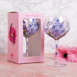 Delphiniums Gin Glass, 22cm