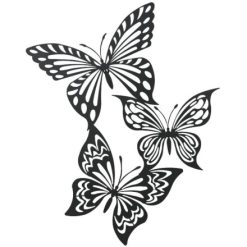 Garden Butterfly Mural, 63cm