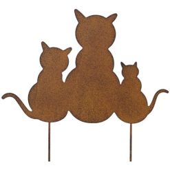 3 Cat on Garden Stake, 28cm
