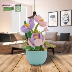 Mini Bricks Pink & Lilac Crocuses, 11cm