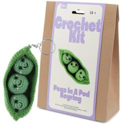 Crochet keyring kit - Peas in a Pod, 13.5cm