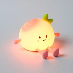 Foodiemals Peach Led Night Light Sleep Lamp & Phone Stand, 12.5cm