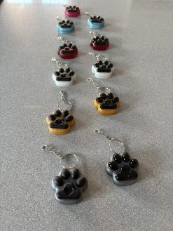 Craft Wonders Paw Print Keyring
