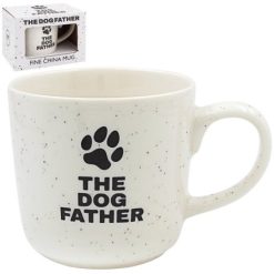 The Dog Father Paw Print Mug, 14cm