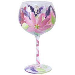 Lilies Balloon Gin Glass, 21cm