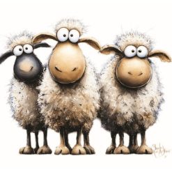 The Sheepies Greeting Card, 15cm