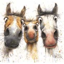 Unsaddled Greeting Card, 15cm