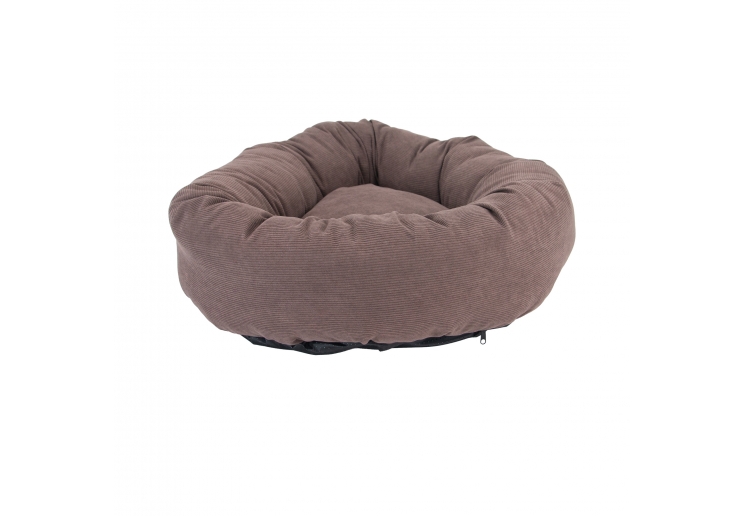 Corduroy Donut Bed (Walnut) 70cm