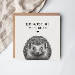 Hedgehugs and Kisses greeting cards, 15cm