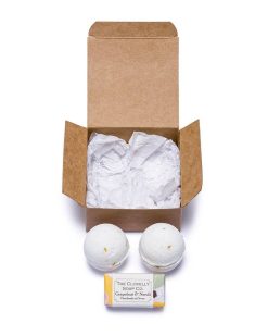 Clovelly Bath Bomb Gift Set - Bath Bombs & Mini Soap - Grapefruit & Neroli