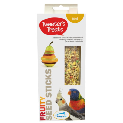 Tweeter's Treats Seed Sticks for Parrots - Fruity