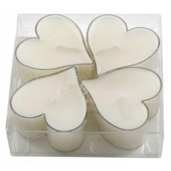 Heart Shape T-lights, Set 4