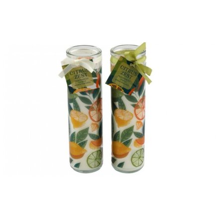 Citrus Tube Candle, 20cm