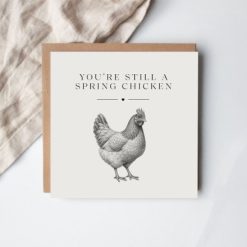 Spring Chicken Greeting Card, 15cm