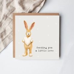 Sending A Little Love Greeting Card, 15cm