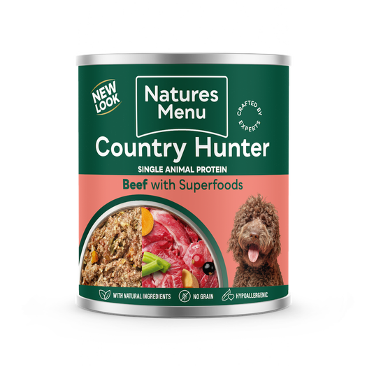 Natures Menu Country Hunter Wet Dog Beef 600g