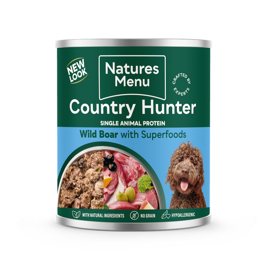 Natures Menu Country Hunter Dog Wet Wild Boar 600g