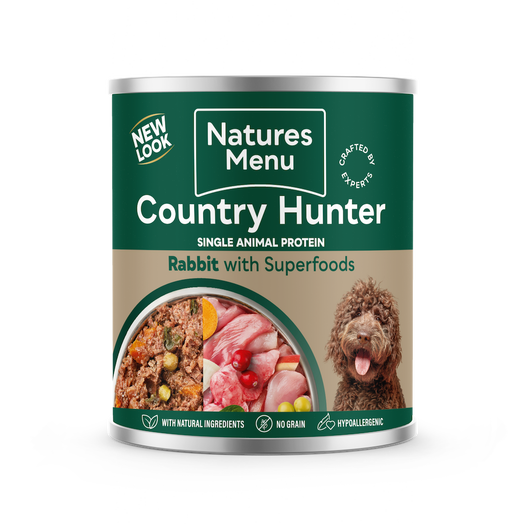 Natures Menu Country Hunter Dog Wet Rabbit 600g