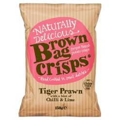 Brown Bag Crisps - TIGER PRAWN CHILLI AND LIME 150g
