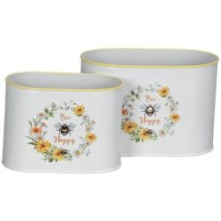 Bee Storage Oval Canister