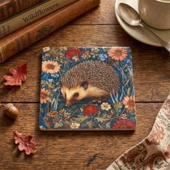 William Morris Hedgehog Coaster, 10cm