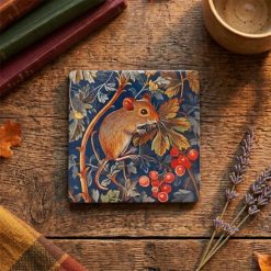 William Morris Mouse Coaster, 10cm