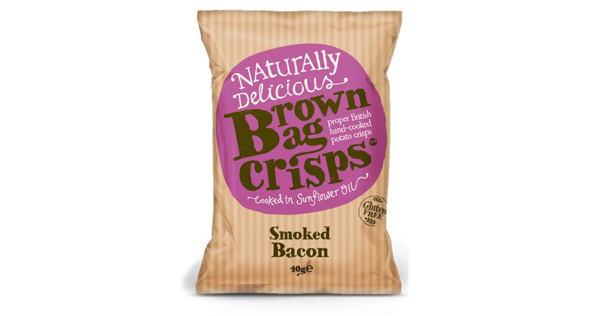 Brown Bag Crisps - SMOKED BACON 150g
