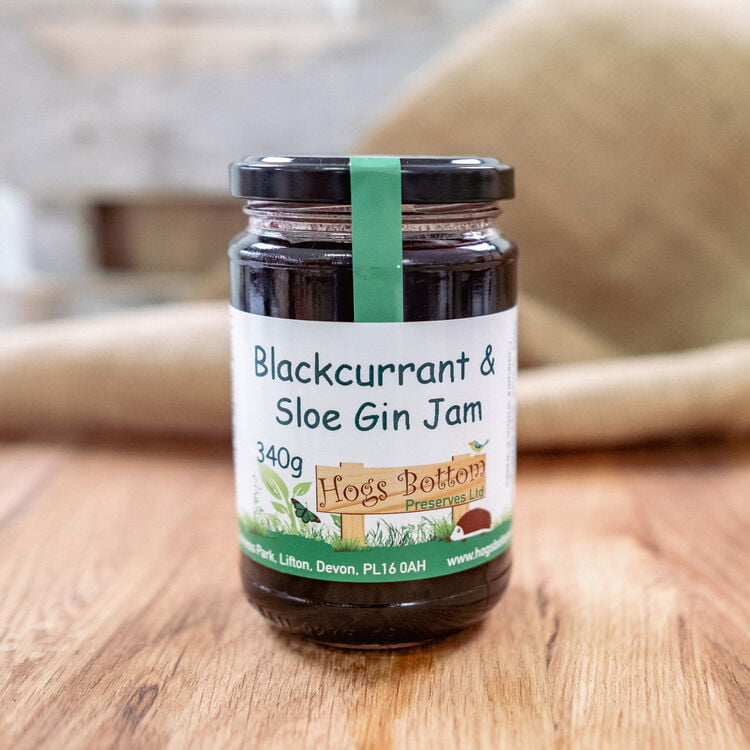 Hogs Blackcurrent And Sloe Gin Jam 340g