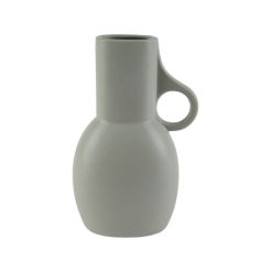 Stoneware Vase with Handle, 21cm