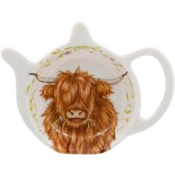 Highland Cow Teabag Tidy, 13cm