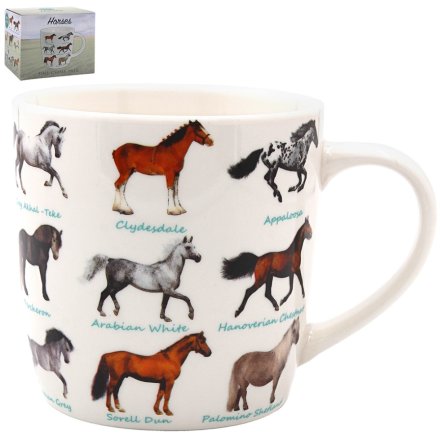 Horses Mug, 12cm
