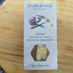 The Fine Cheese & Co Chive & Extra Virgin Olive Oil Crackers 125g