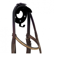 Bridle Rack Black: Individual With Hook