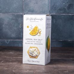 The Fine Cheese & Co Lemon, Sea Salt & Extra Virgin Olive Oil Crackers 125g