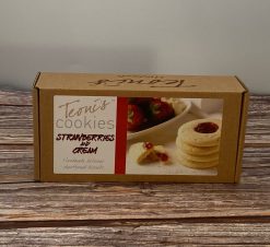Teoni's Cookies Strawberries & Cream Shortbread Biscuits 170g