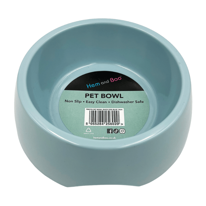 H&B 14cm Duck Egg Blue Feeding Bowl