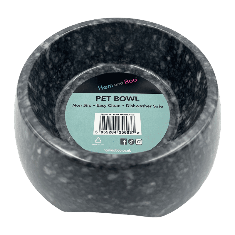 H&B 14cm Marble/Granite Feeding Bowl