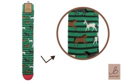 BARTLEBY? FUNKY WELLY SOCK 4-8 GALLOPING HORSES