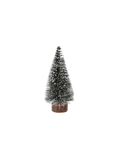 Green Snowy Tree Decorations 6.5cm